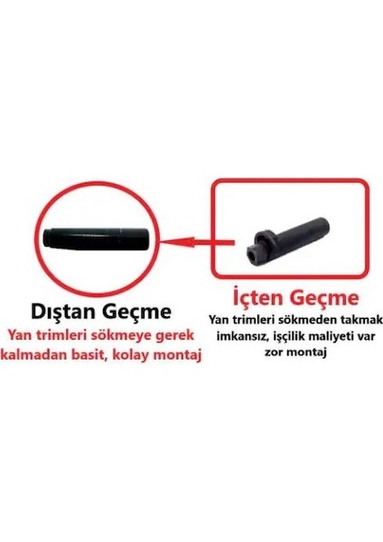 Opel Astra H Bagaj Pandizot Klipsi Dıştan,Kolay Montaj 2 Adet