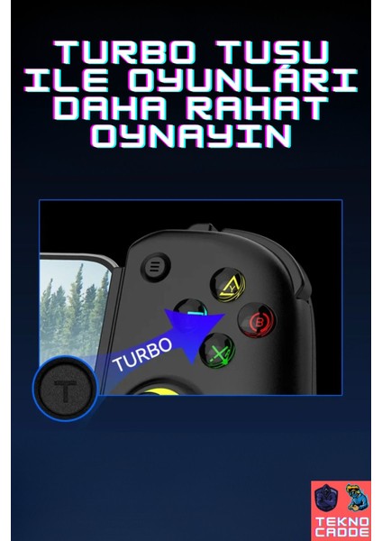 Bsp D8 Pro IOS-Android Akıllı Telefon Tablet Uyumlu Mobil Telefon Tutucu Joystick Gamepad fırsatları