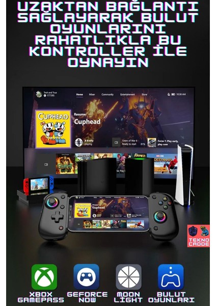 Bsp D8 Pro IOS-Android Akıllı Telefon Tablet Uyumlu Mobil Telefon Tutucu Joystick Gamepad indirimleri