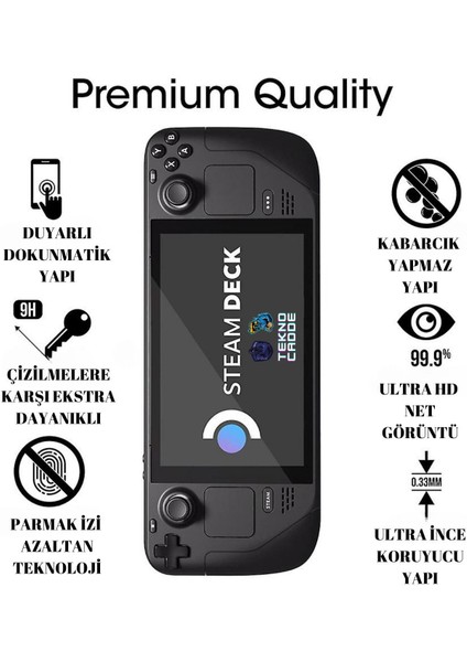 Steam Deck Uyumlu 9h Temperli Cam Ekran Koruyucu modelleri
