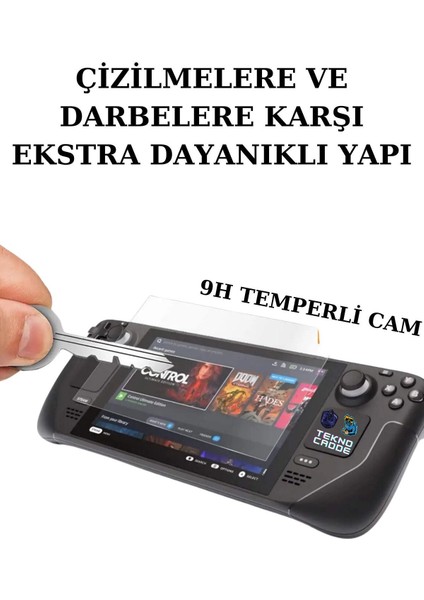 Steam Deck Uyumlu 9h Temperli Cam Ekran Koruyucu fırsatları