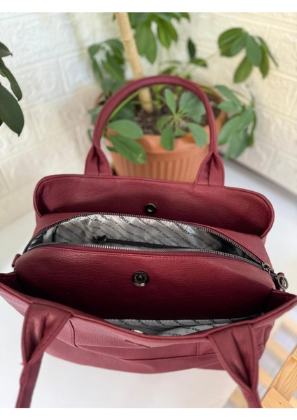 Bag 8 Bölmeli Içi Tamamen Astarlı Hafif Tasarım Omuz Çantası
