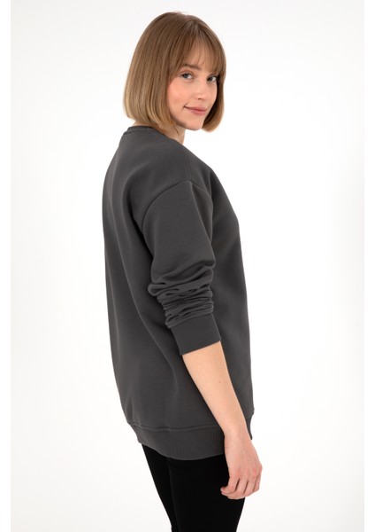 Erkek Antrasit Sweatshirt 50295148-VR006 fırsatları
