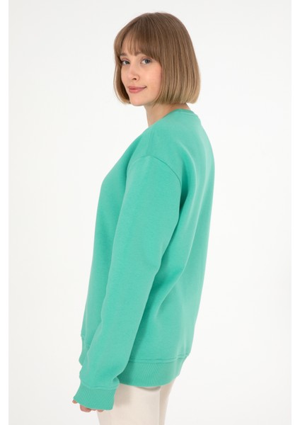 Erkek Koyu Mint Sweatshirt 50295148-VR152