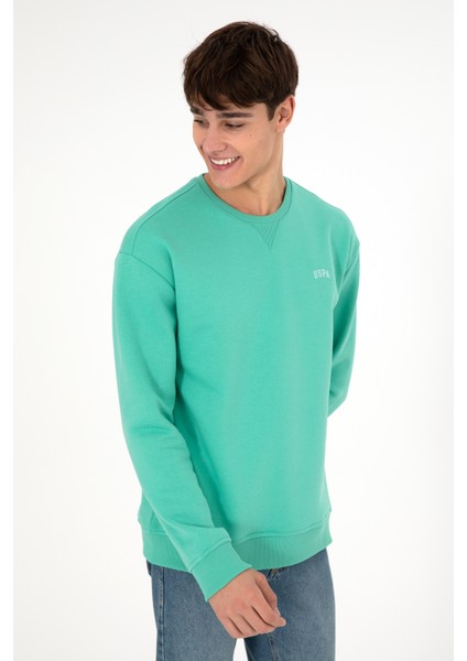 Erkek Koyu Mint Sweatshirt 50295148-VR152