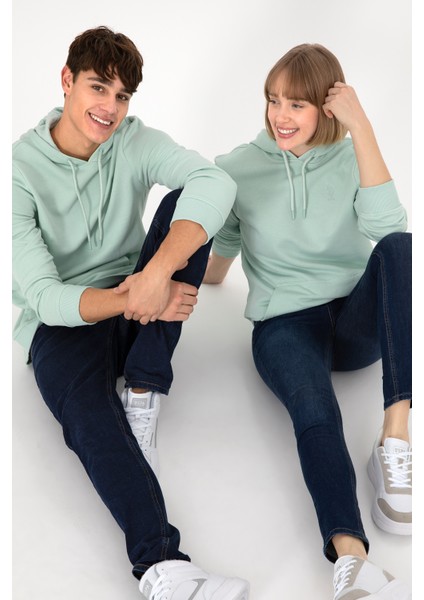Erkek Su Yeşili Sweatshirt 50295167-VR048