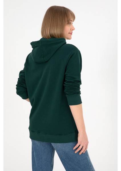 Erkek Koyu Yeşil Sweatshirt 50295167-VR079 fırsatları