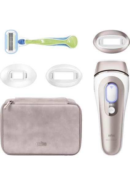 Yüz,vucüt ve Hassas Bölge Kullanım Tüm Vücutta Hassas ve Kusursuz ,cilt Tonu ve Vücut Tüy Tipi Şeması Bluetooth Bağlantı ve 3 Ayrı Başlık Skin I-Expert Preimum Epilasyon Seti+ Facespa Pro 911 fırsatları