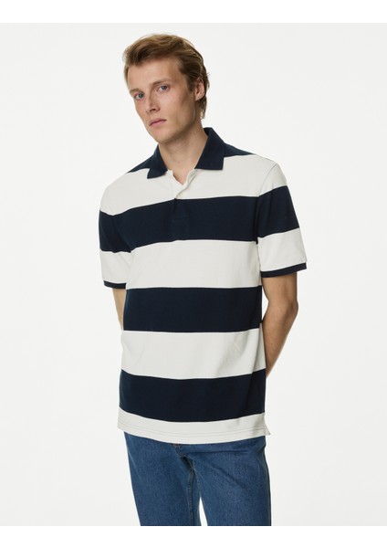 Saf Pamuklu Kısa Kollu Polo Yaka T-Shirt fiyatları