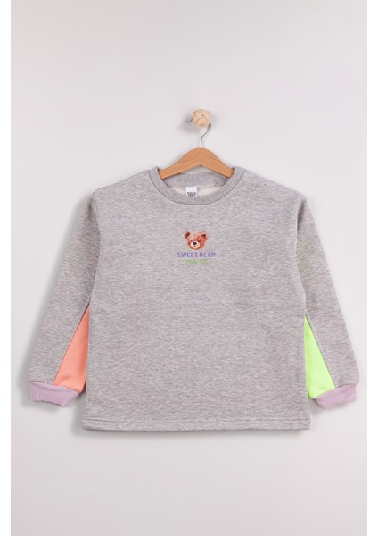 Kız Çocuk Orta Kalınlıkta Baskılı 2'li Paket Sweatshirt indirimleri