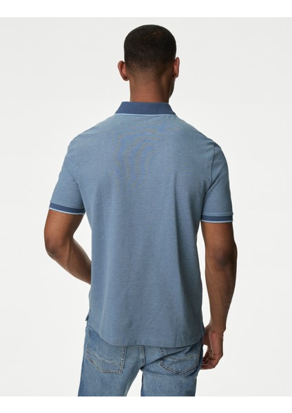 Saf Pamuklu Kısa Kollu Polo Yaka T-Shirt fırsatları