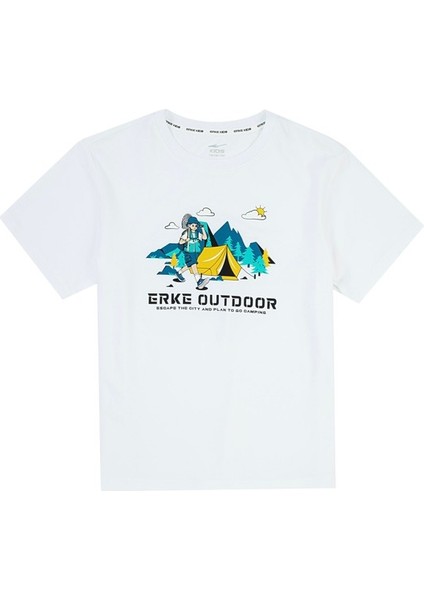Genç Erkek Bisiklet Yaka T-Shirt