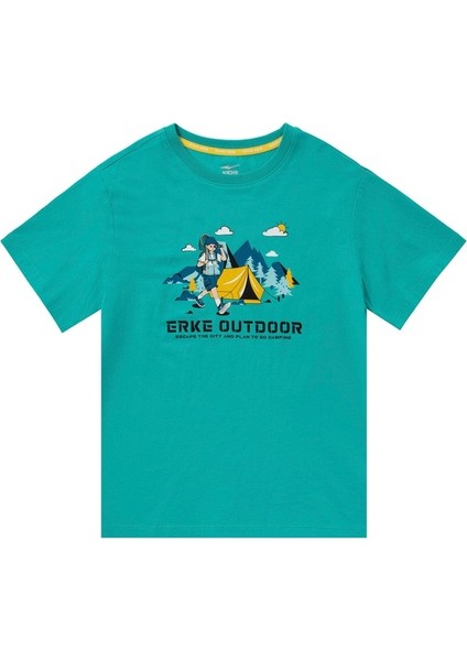 Genç Erkek Bisiklet Yaka T-Shirt