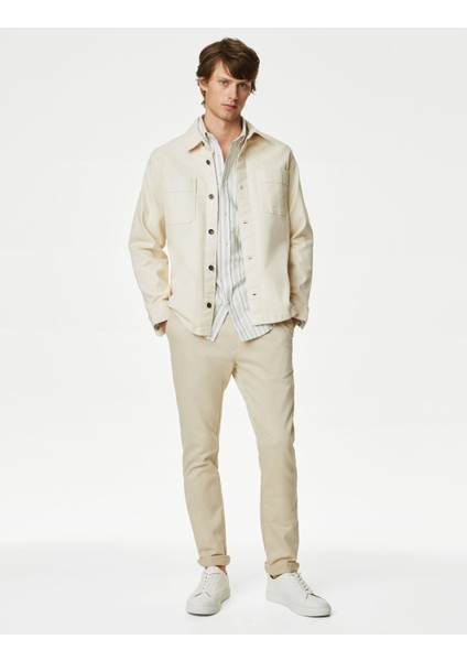 Regular Fit Çizgili Oxford Gömlek fiyatları