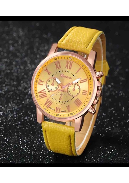 Kuvars Şık Moda Bayan Saat