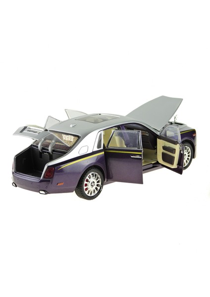 1:20 Ölçek Die-Cast Model Süper Lüx Araba Metal Işıklı 26CM Mor fiyatları