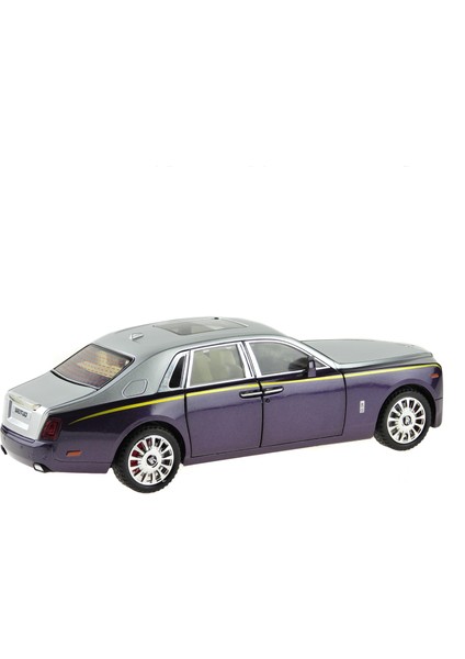 1:20 Ölçek Die-Cast Model Süper Lüx Araba Metal Işıklı 26CM Mor modelleri