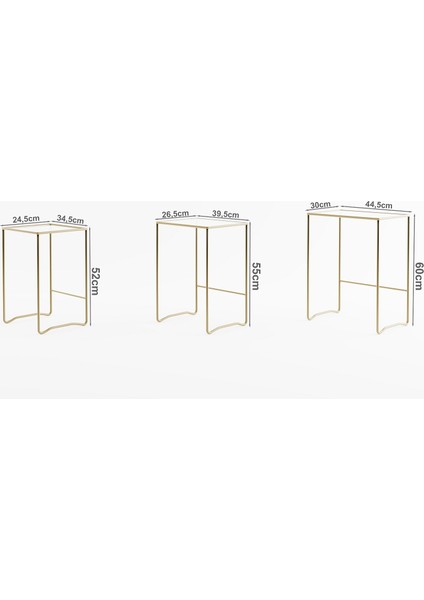 Retro 3'lü Zigon Sehpa fırsatları