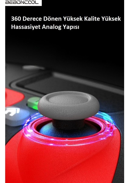 P08 Ps4-Ps3-Nintendo Switch-Pc-Ios Uyumlu Çift Titreşimli Joystick Gamepad Kol