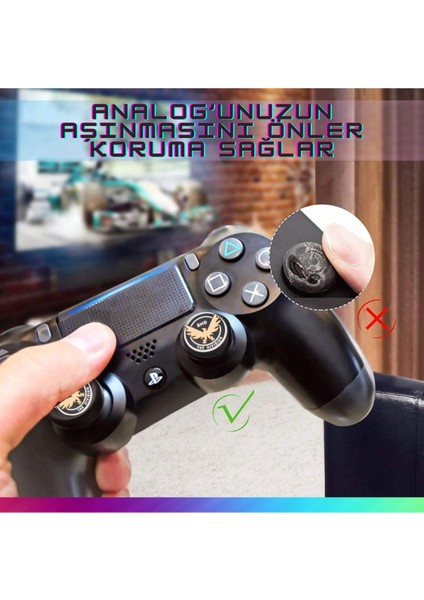 Ps4/ps5/ps3/xbox Series X/series S/ones Switch Pro Division Analog Koruyucu Silikon Pad indirimleri