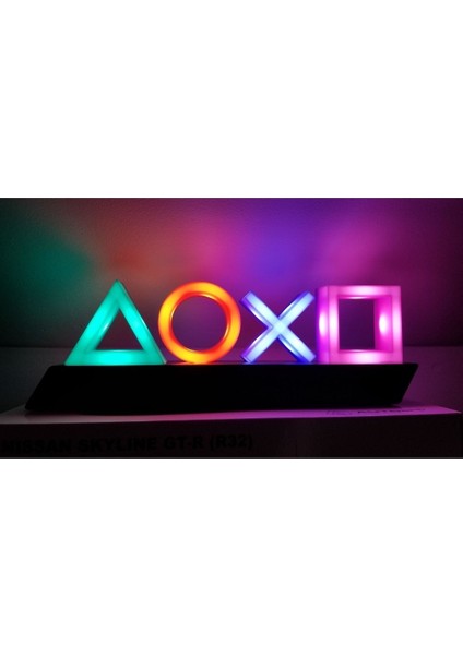 Playstation Icon Light Sese Duyarlı Gamer Oyuncu Lamba Dekor fiyatları