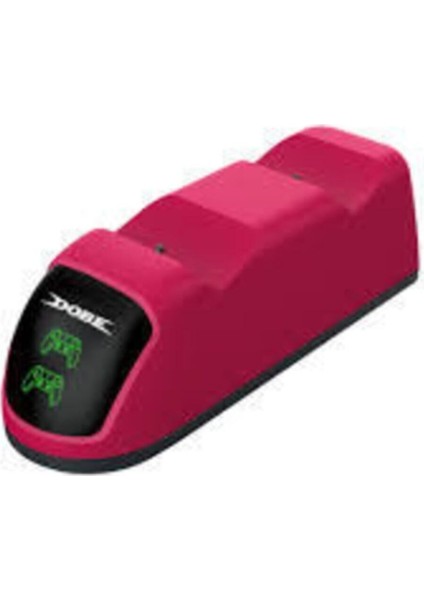 Ps5 Şarj Istayonu Kırmızı Göstergeli Stardust Red Handle Dual Charger Base TP5-0515R