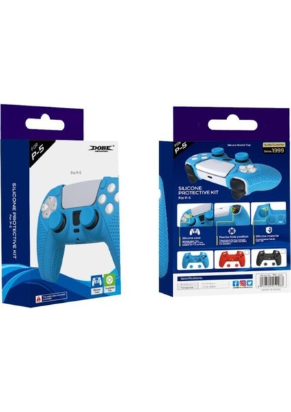 Ps5 Dualsense Kırmızı Silikon Kılıf + Analog Koruyucu