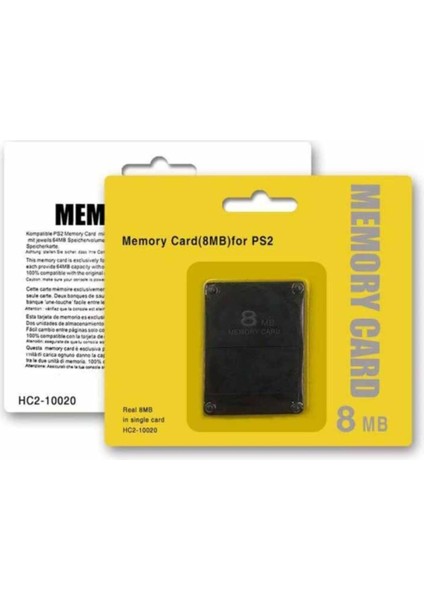 Ps2 Uyumlu Card 8mb Ps2 Hafıza Kartı Playstation 2 Card