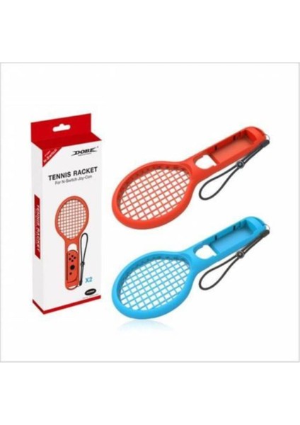 Nintendo Switch Joycon Tenis Raket 2li Paket Dobe Tennis Raket Joy-Con