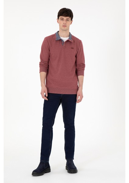 Erkek Bordo Sweatshirt 50290772-VR014 fırsatları