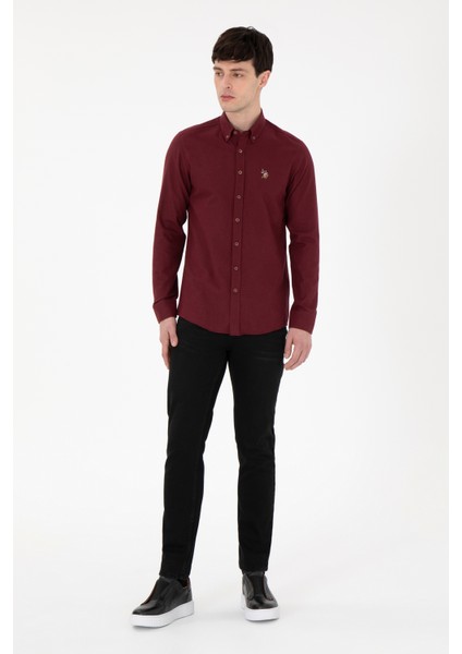 Erkek Bordo Gömlek Basic 50293980-VR014 indirimleri