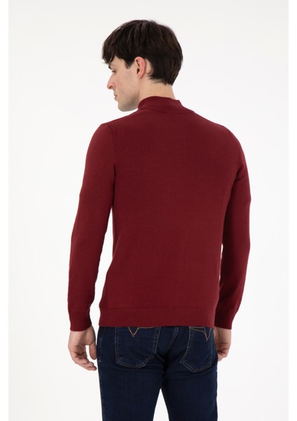 Erkek Bordo Hırka (Triko) 50288871-VR014 indirimleri