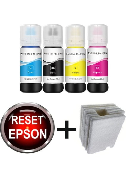 Epson L1210 L1250 L3150 Yazıcı Mürekkebi Atık Mürekkep Tank Süngeri Ped Reset ve Atık Mürekkep Pedi Tank Süngeri
