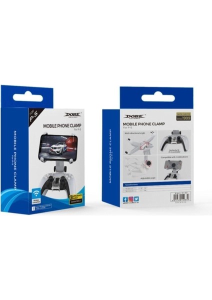 Dobe Ps5 Uyumlu Dualsense Joystick Içın Cep Telefonu Klıpsı Tutucu