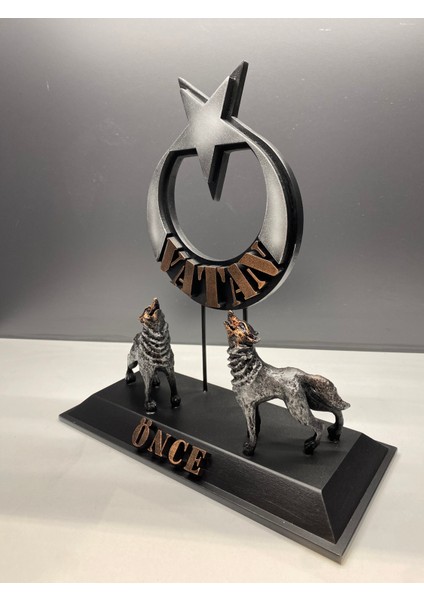 Önce Vatan Temalı Uluyan Kurtlar Biblo modelleri