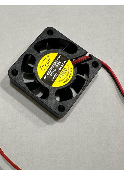 4 cm 12 Volt Fan 12 Volt 4 cm 2 Pinli 18 cm Kablo Uzunluğu 40X40X10 mm Fan modelleri
