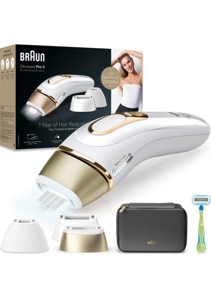 3 Başlıklı Lazer Epilasyon Cıhazı-Yüz Vucüt ve Hassas Bölge Ipl Silk·expert Pro 5, Evde Tüy Alma, ÇANTA,PL5242+FacePro-HEDIYELI indirimleri