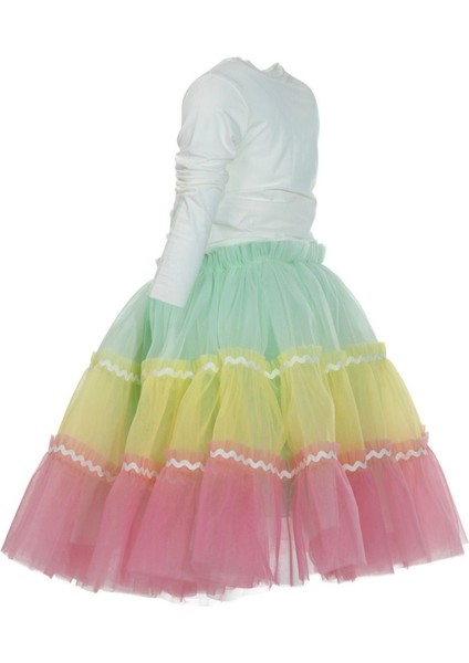 Karnaval Etek ve Unicorn Baskılı Uzun Kol Body Ikili Takım fiyatları