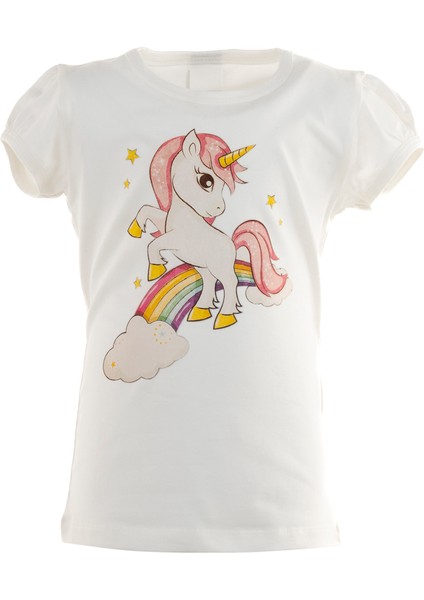 Karnaval Etek ve Unicorn Baskılı Uzun Kol Body Ikili Takım modelleri