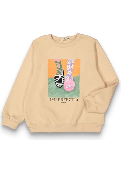 Kız Çocuk Orta Kalınlıkta Basic Sweatshirt