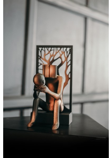 Yeni Tasarım Kendini Okuyan Insan Sanatsal Biblo Hayat Ağacı