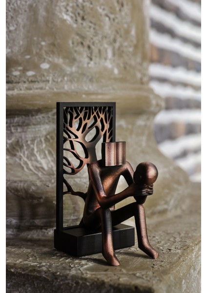 Yeni Tasarım Kendini Okuyan Insan Sanatsal Biblo Hayat Ağacı fırsatları