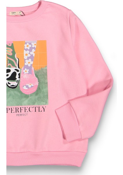 Kız Çocuk Orta Kalınlıkta Basic Sweatshirt