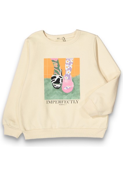 Kız Çocuk Orta Kalınlıkta Basic Sweatshirt
