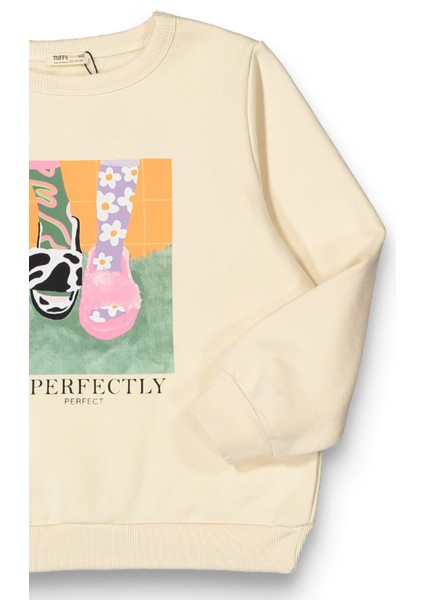 Kız Çocuk Orta Kalınlıkta Basic Sweatshirt