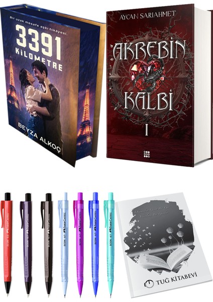 Akrebin Kalbi 1 ve 3391 Kilometre Film Özel Baskı (Ciltli) 2'li Set