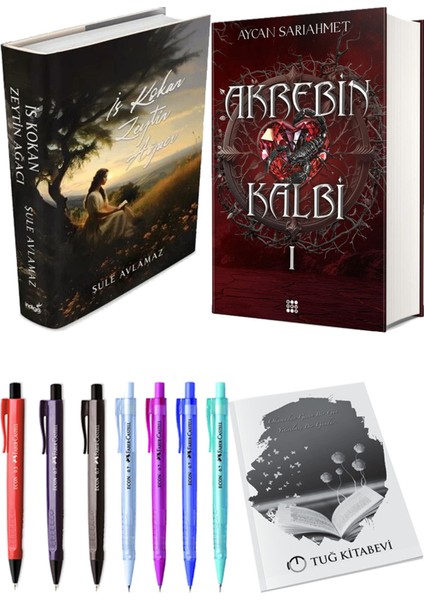 Akrebin Kalbi 1 ve İs Kokan Zeytin Ağacı (Ciltli) 2'li Set