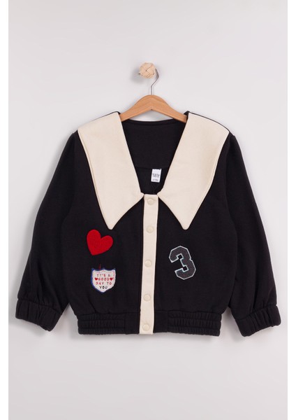 Kız Çocuk Orta Kalınlıkta Basic Kolej Ceket-Hırka