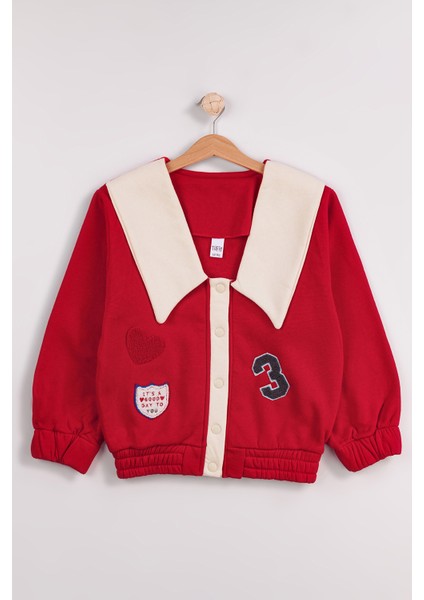 Kız Çocuk Orta Kalınlıkta Basic Kolej Ceket-Hırka