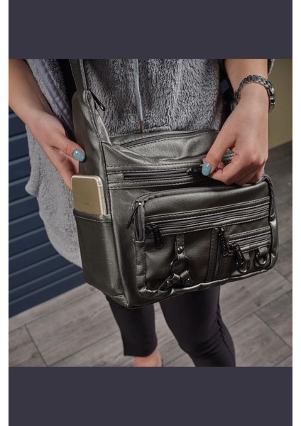 101 Yerli Yıkama Deri Kadın Çapraz Çanta modelleri